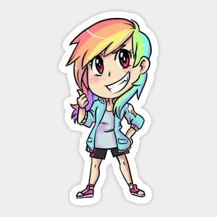 Chibi Rainbow Dash Sticker